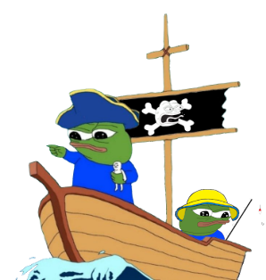 image of pepe on a boat